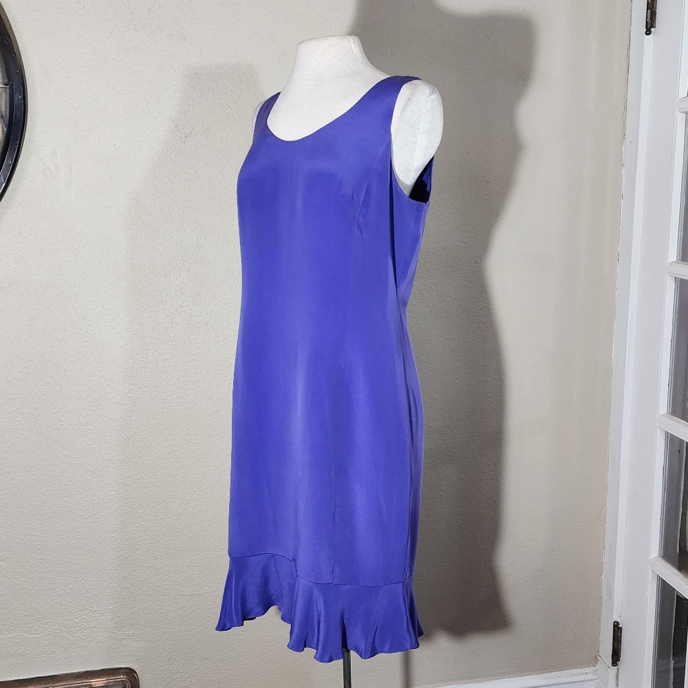 Valerie Dress Silk Sleeveless  Lavender Size 12 - Picture 5 of 16